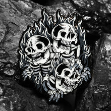 Load image into Gallery viewer, &quot;Blazing Skull&quot; Pin
