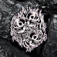 Load image into Gallery viewer, &quot;Blazing Skull&quot; Pin
