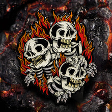 Load image into Gallery viewer, &quot;Blazing Skull&quot; Pin
