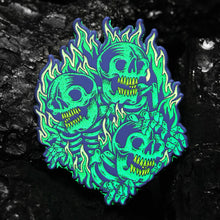 Load image into Gallery viewer, &quot;Blazing Skull&quot; Pin
