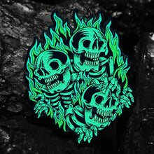 Load image into Gallery viewer, &quot;Blazing Skull&quot; Pin
